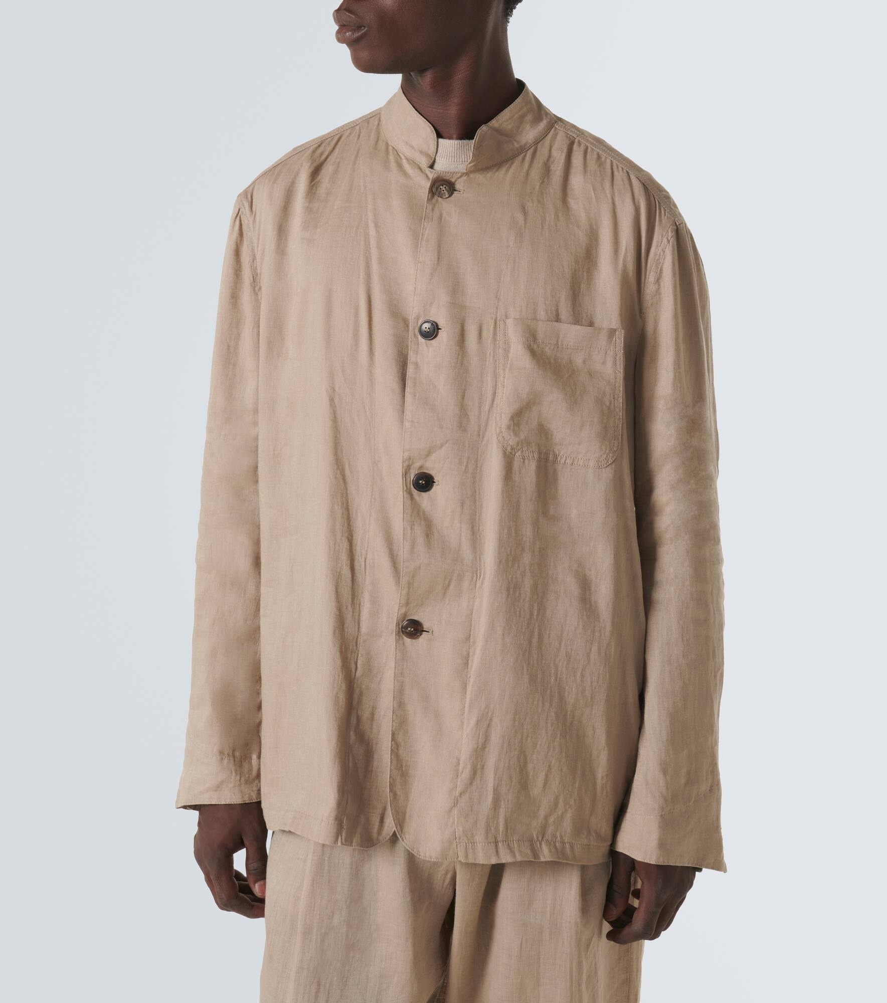 Linen canvas jacket - 3