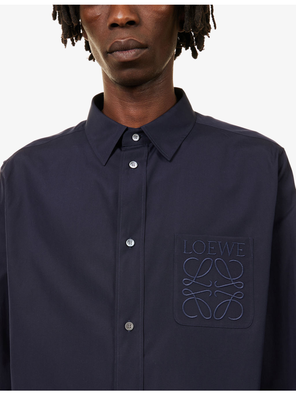 Long-Sleeves Regular-Fit Cotton-Poplin Shirt - 5