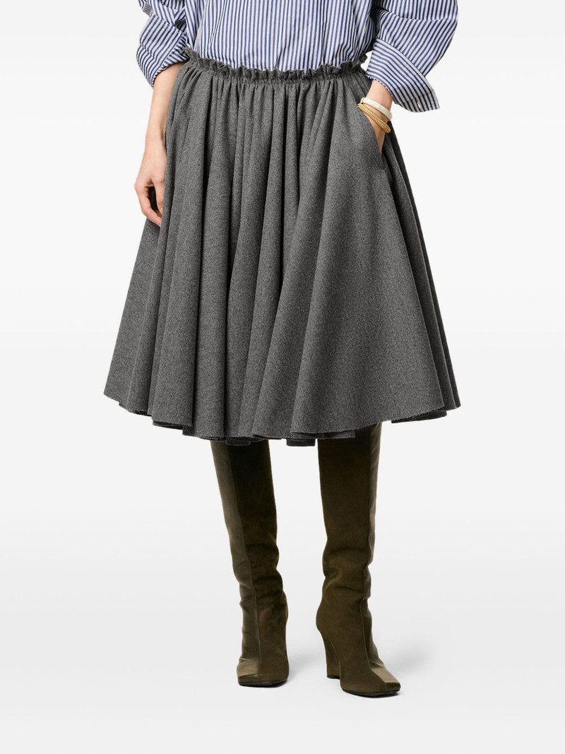 AMI Paris Corolla wool midi skirt outlook