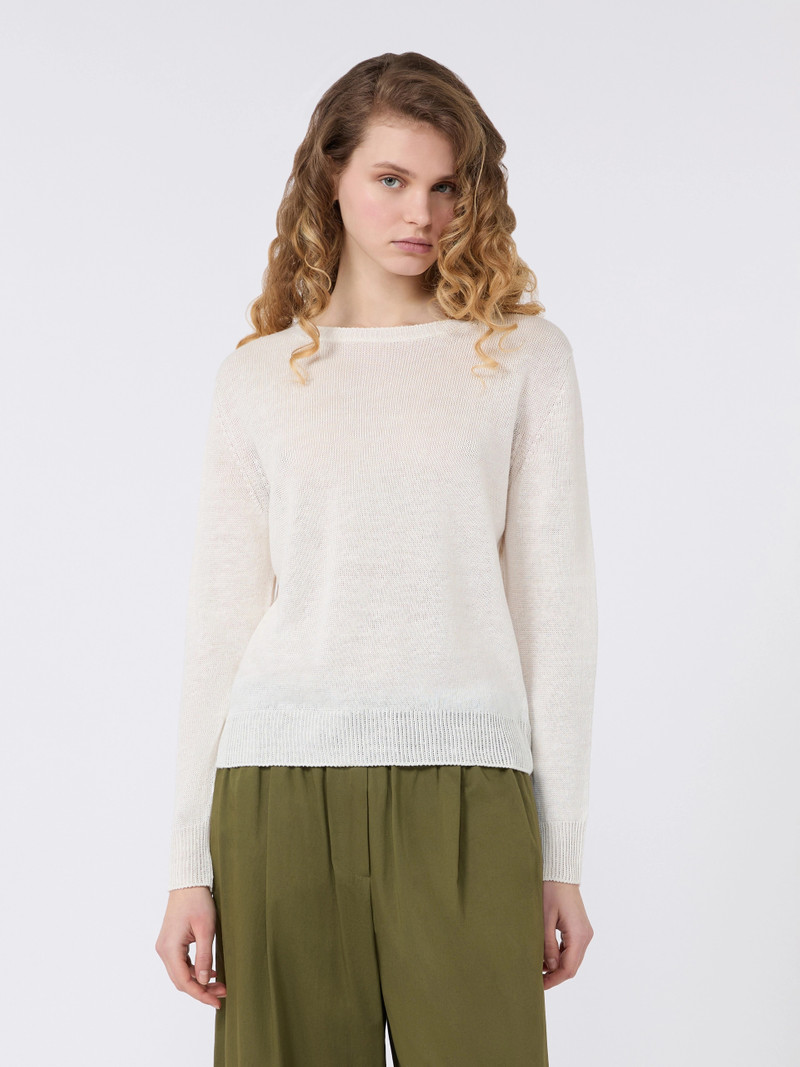 ATZECO Linen yarn jumper - ECRU 3