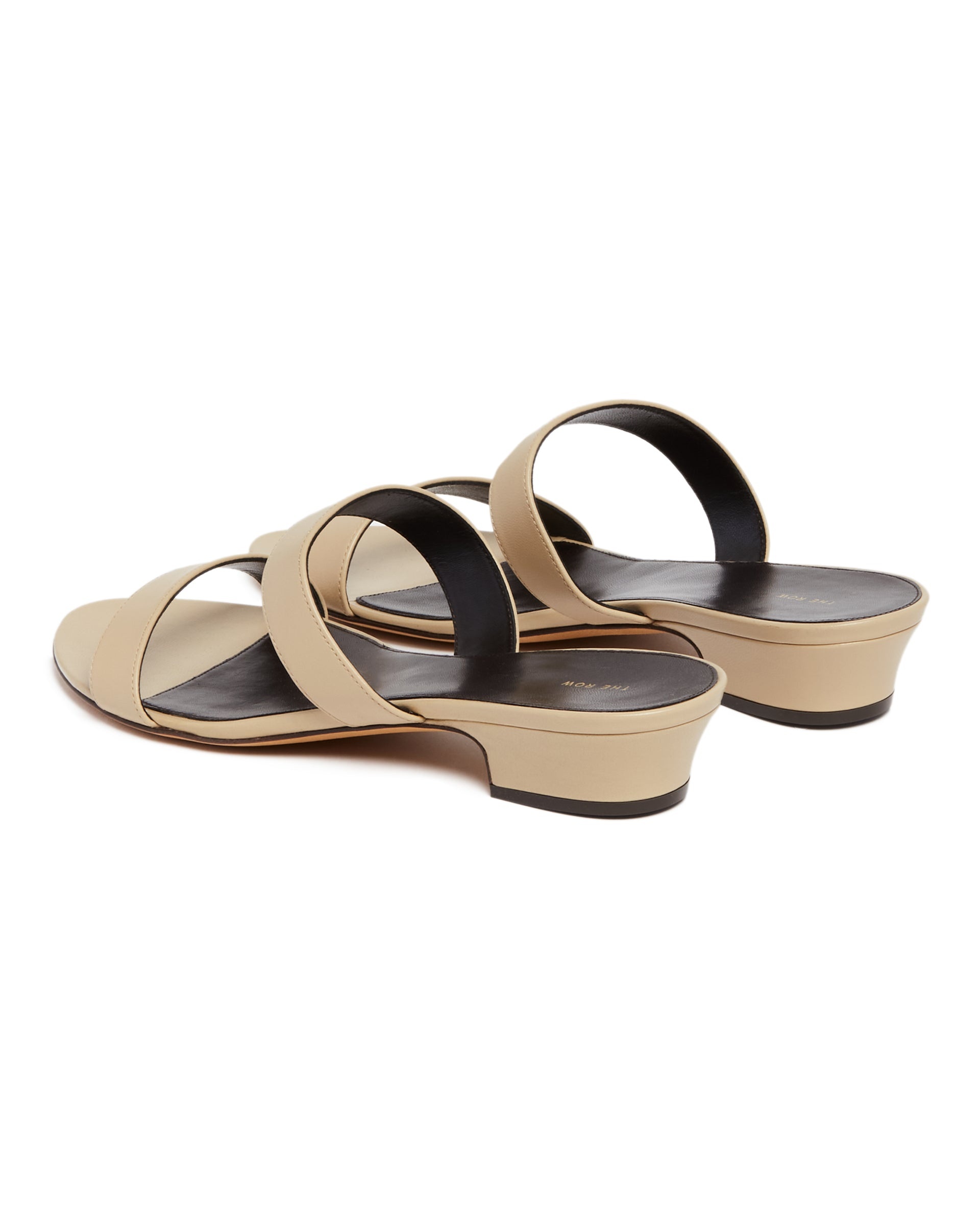 Beige Double Strap Sandals - 5