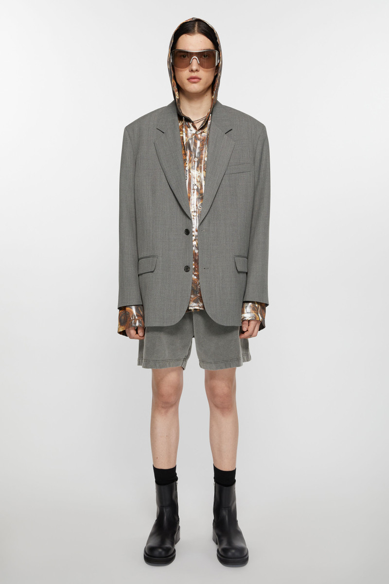 Acne Studios Relaxed fit suit jacket - Grey Melange outlook