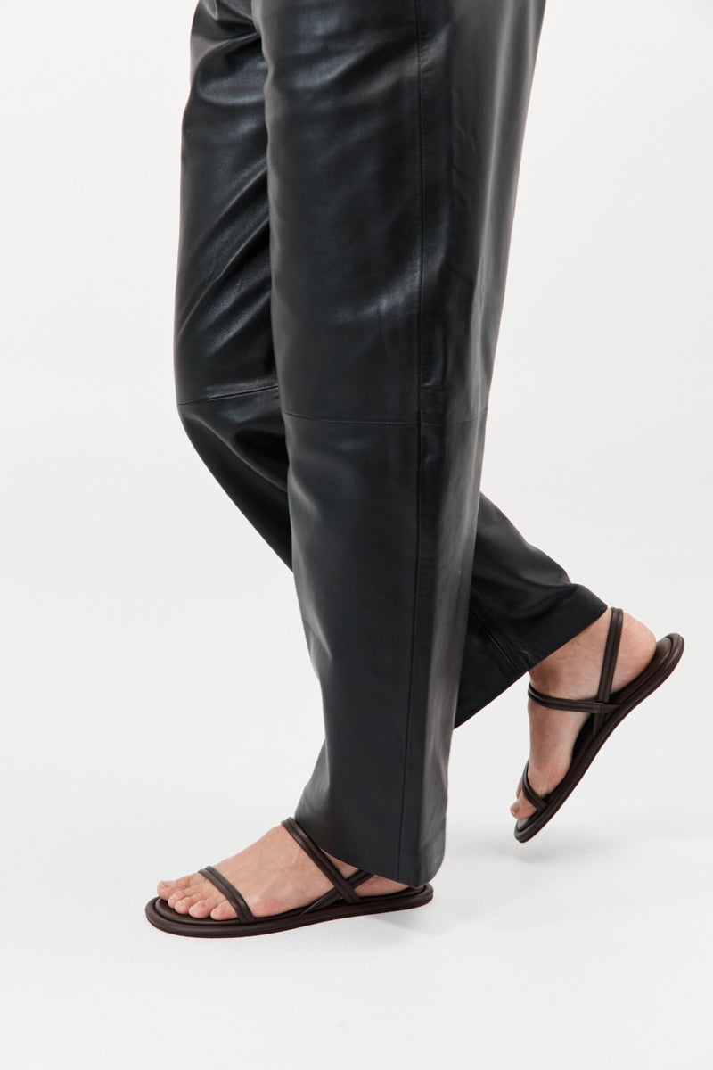 Fine Strap Sandal - Chocolate - 2