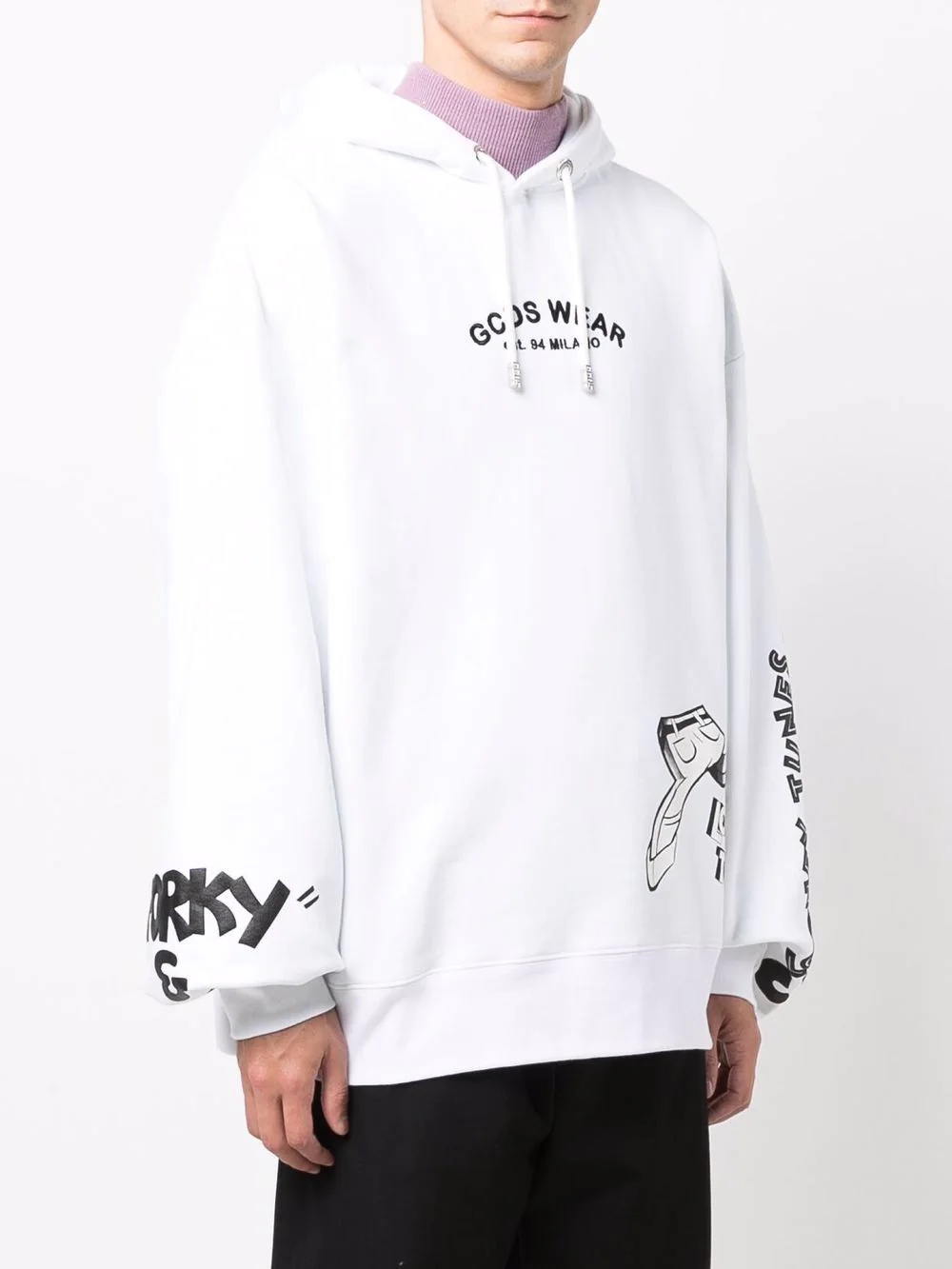 x Looney Tunes graphic-print hoodie - 3