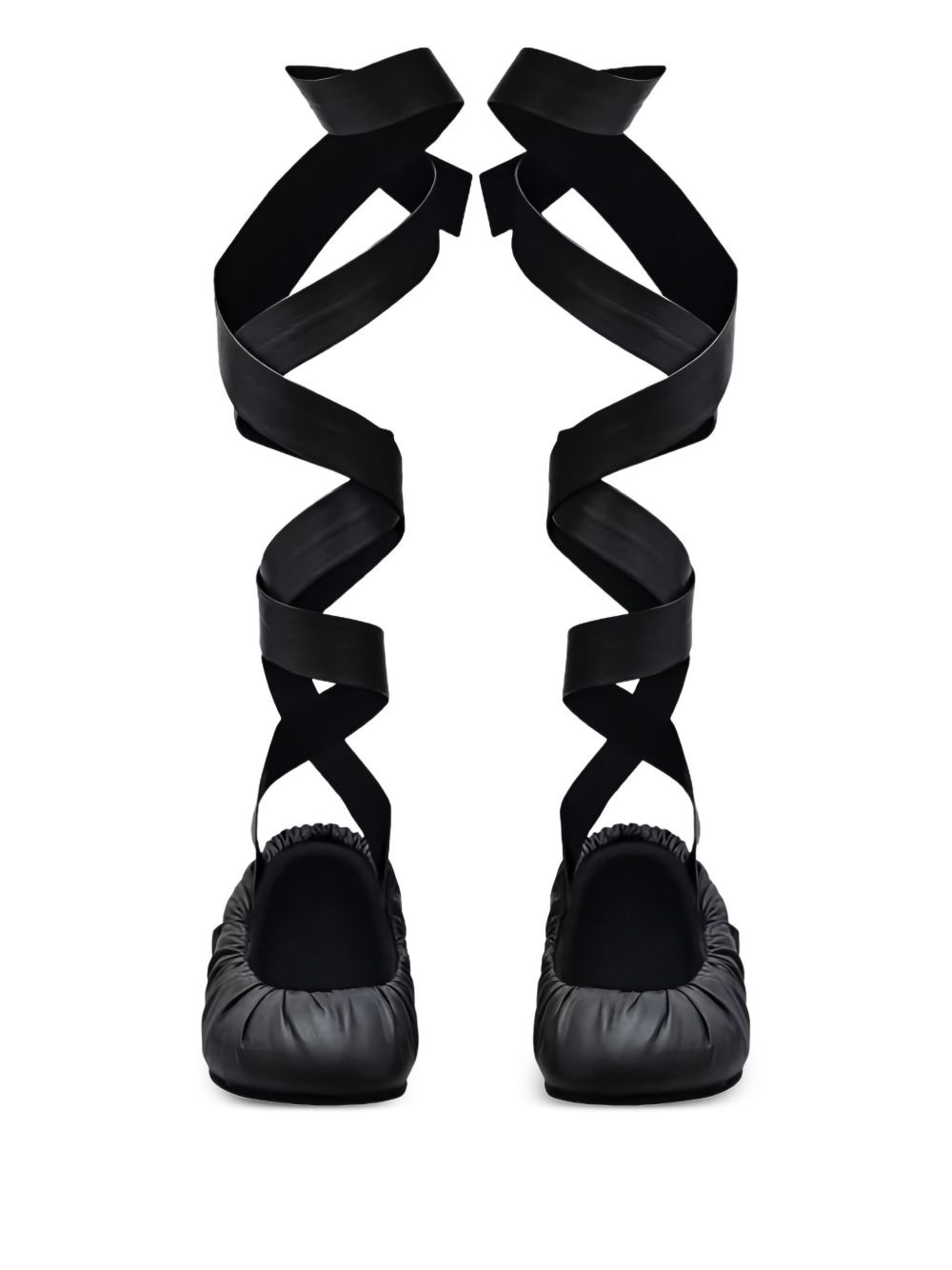 ribbon-wrap ballet flats - 2