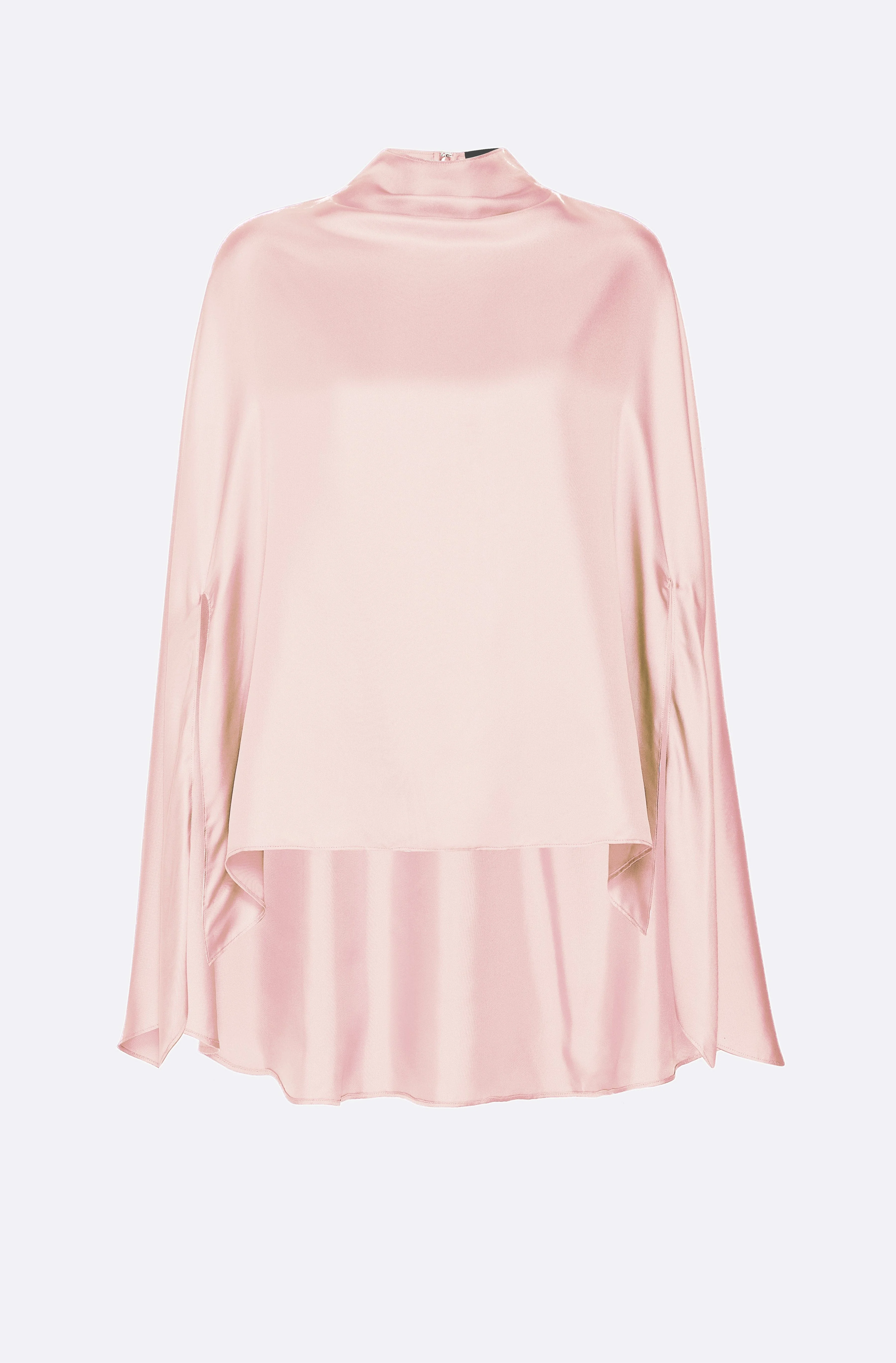Silky Twill Oversized Cape Tee - 1