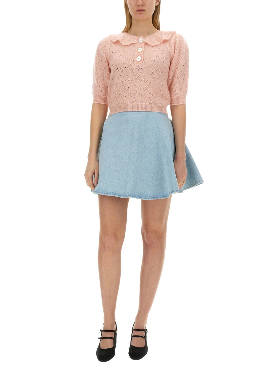 Alessandra Rich Women "Hearts" Jersey - 2