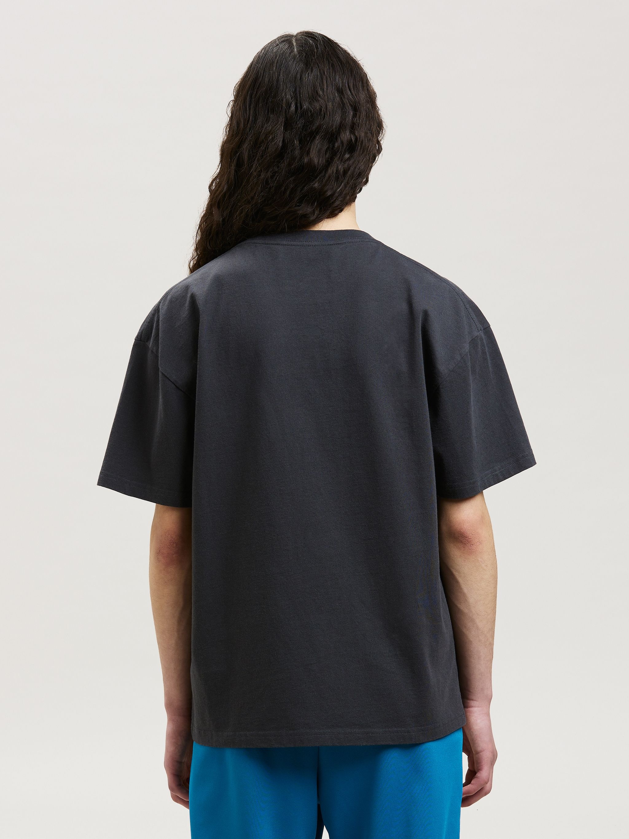 GARMENT DYE BOX LOGO TEE - 5