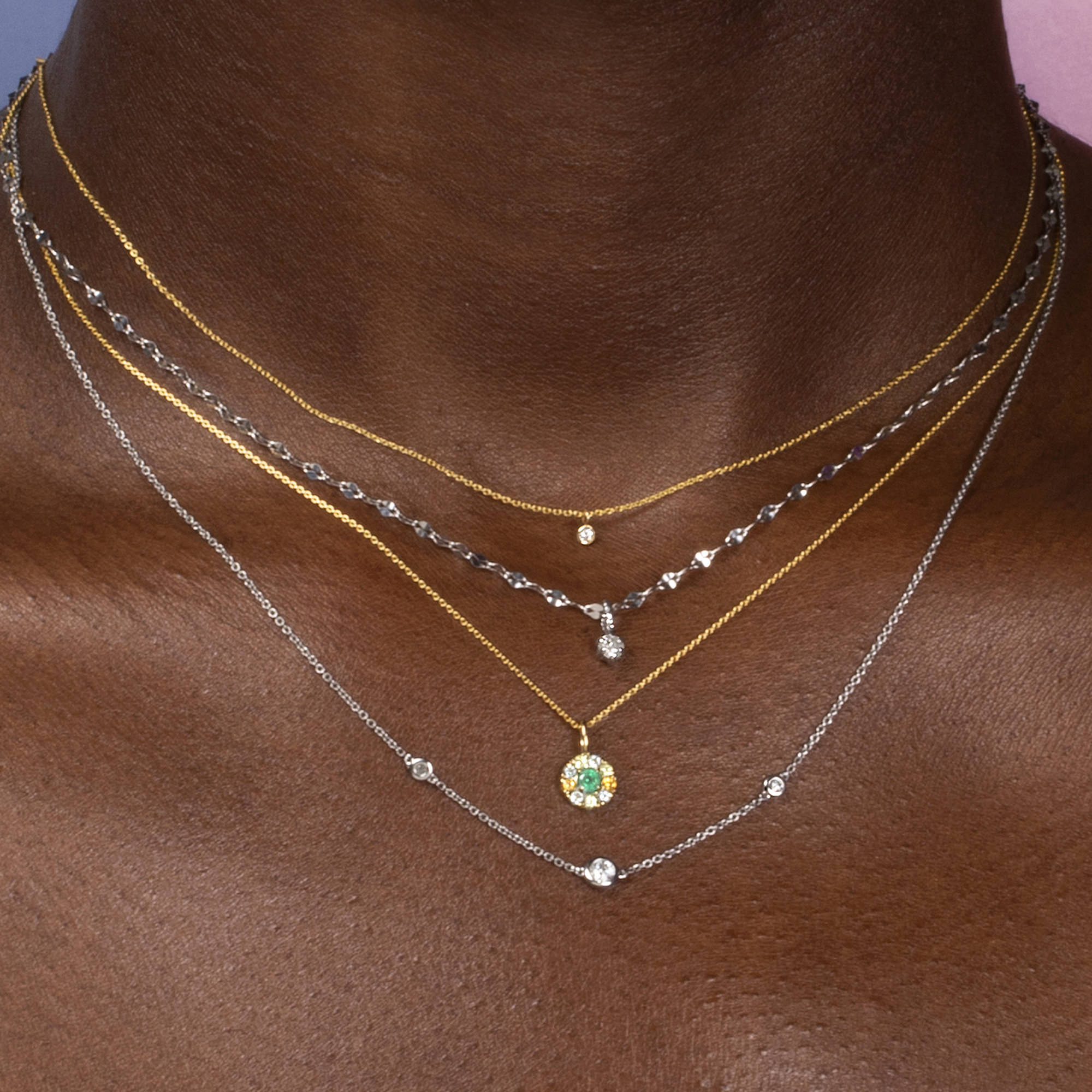 Fairy Lights Trio Necklace - 3
