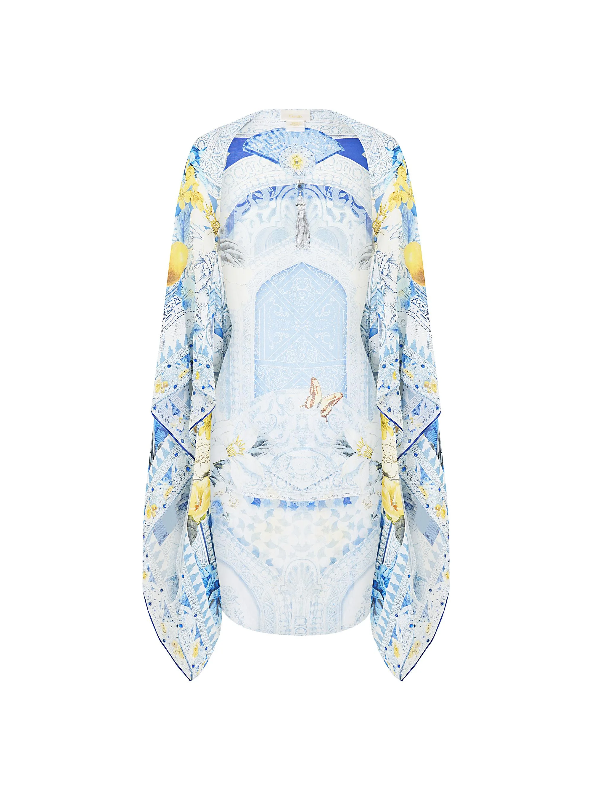 Women's De Nada Grenada Silk Chiffon Shrug - De Nada Granada - 1