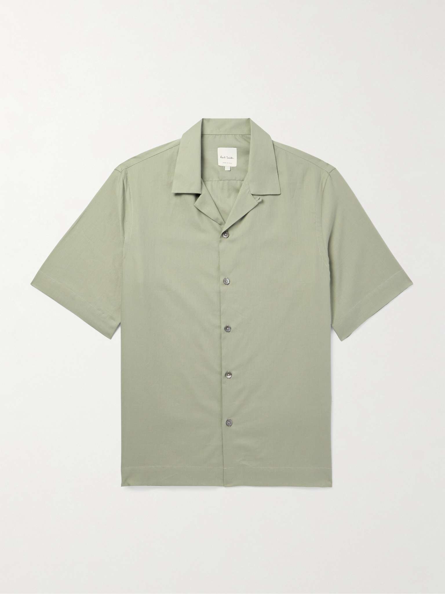 Camp-Collar Cotton-Twill Shirt - 1