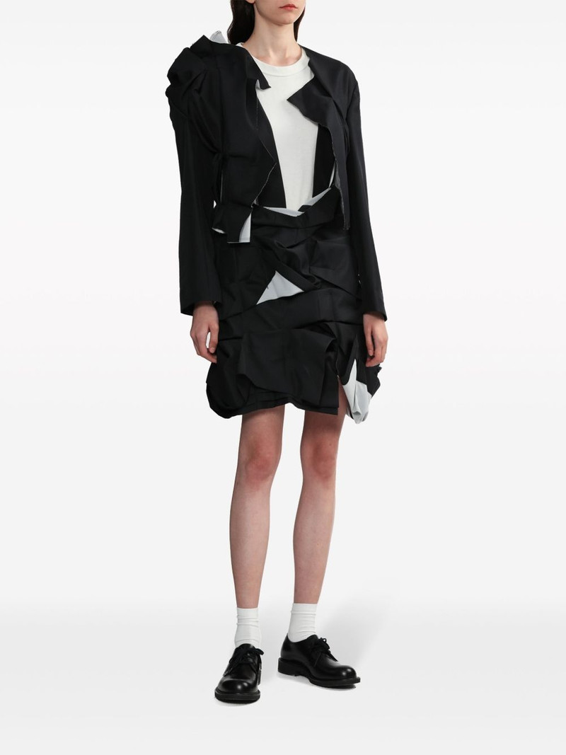 Comme Des Garçons Tuck ruched suspender skirt outlook