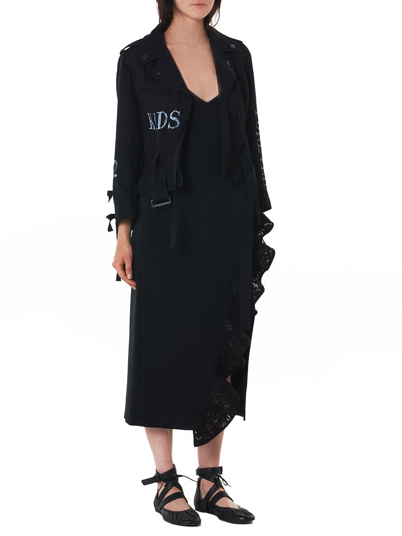 David Koma Ruffled Racer Back Dress outlook