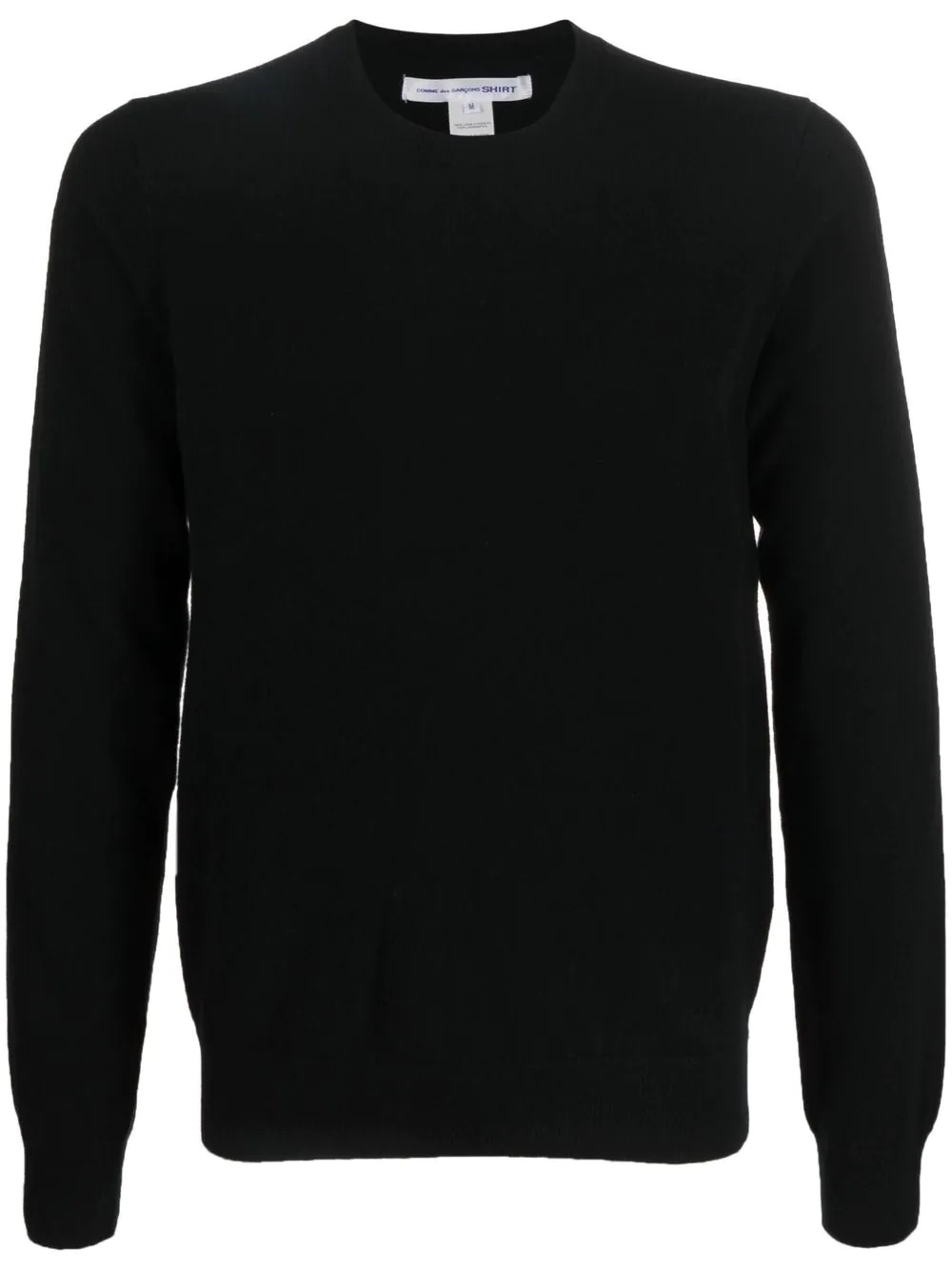 crew neck long-sleeved sweatshirt - 1