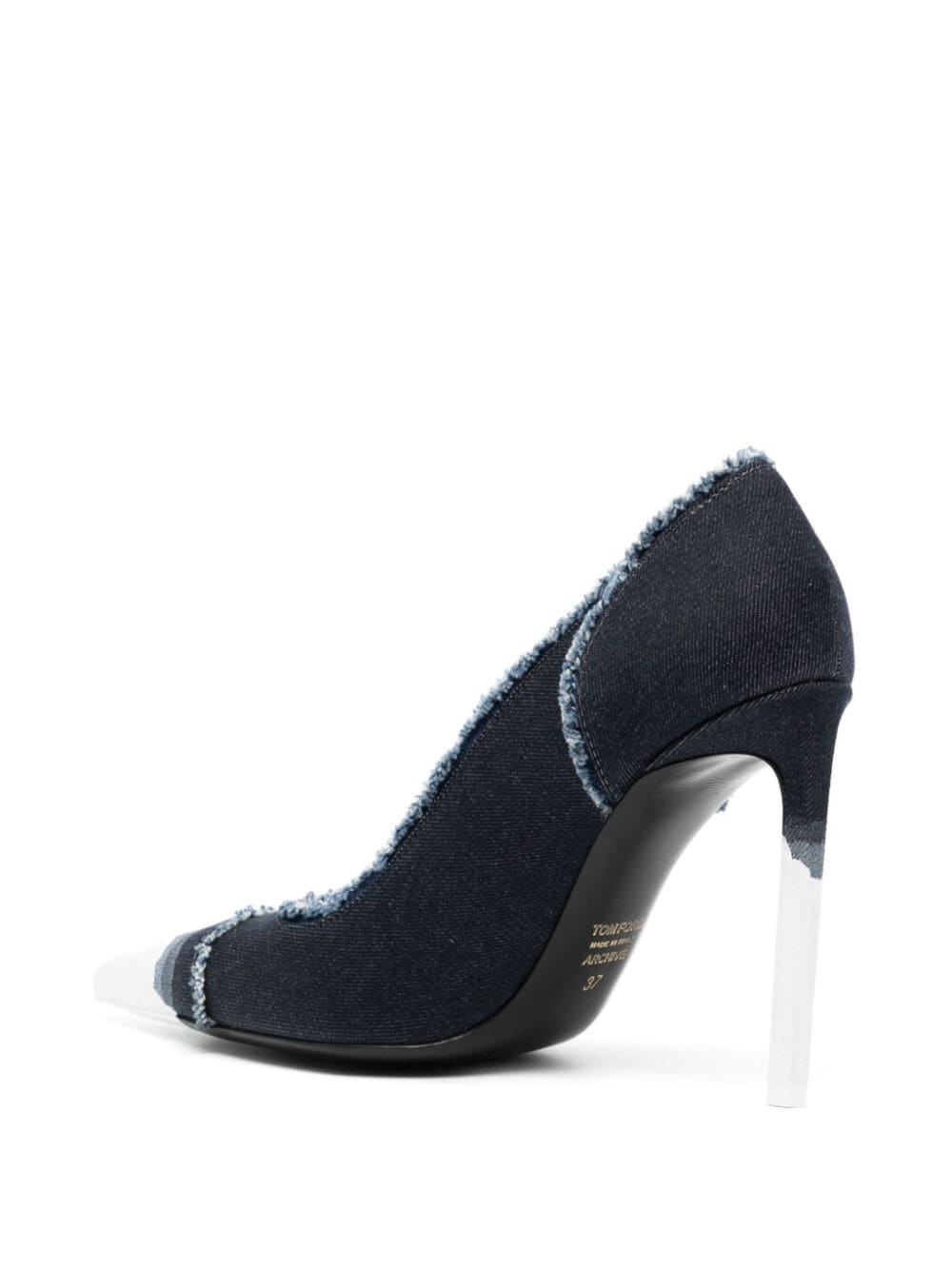 100mm denim pumps - 3