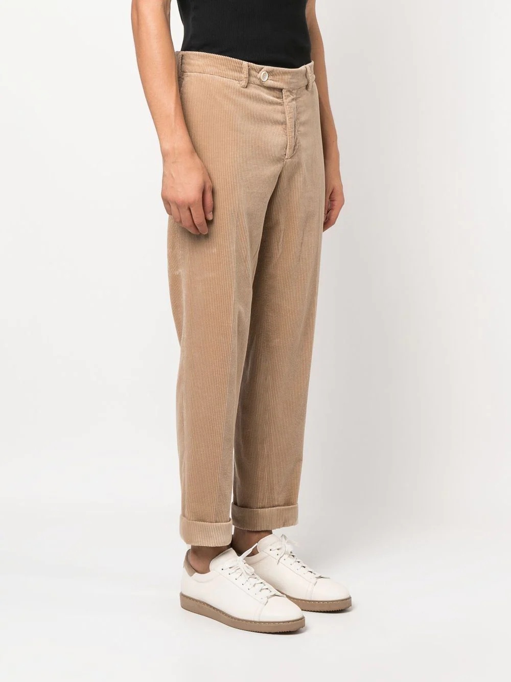 cropped corduroy trousers - 3