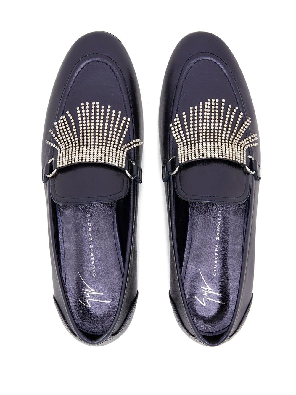 Jodie crystal-fringe loafers - 4