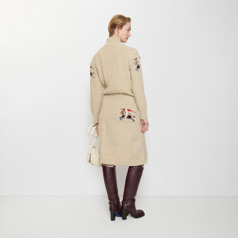 EKD Aran Knit Wool Skirt 3