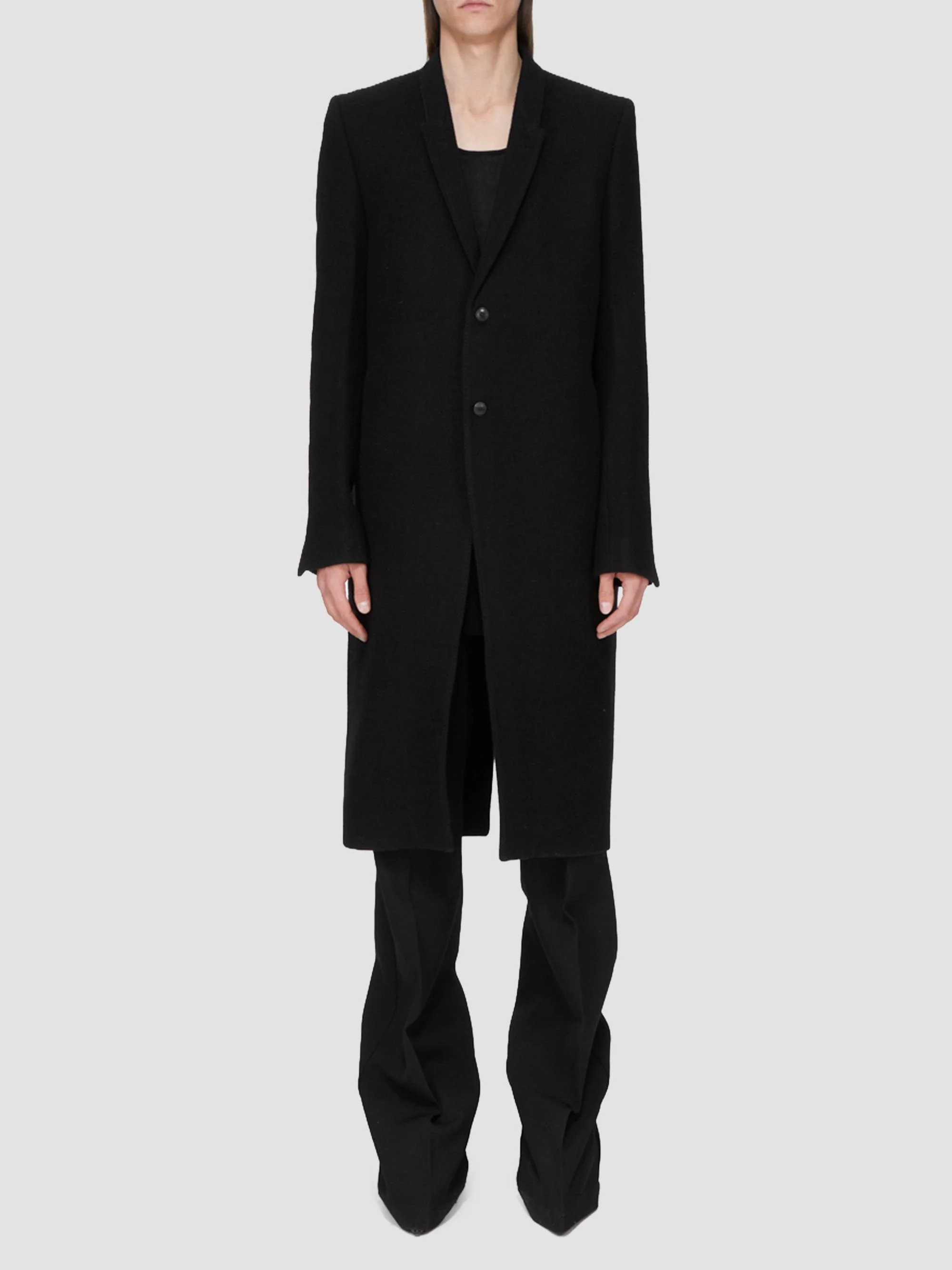 Men's Concordian New Wool Coat - Black - 1