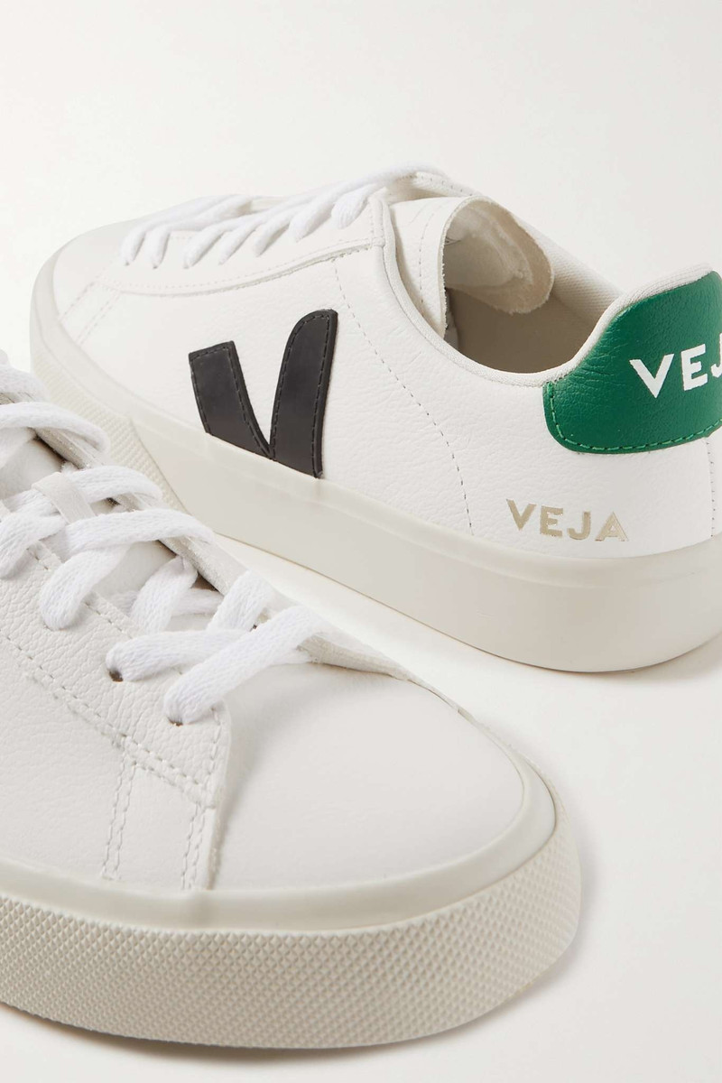 Campo rubber-trimmed leather sneakers 4