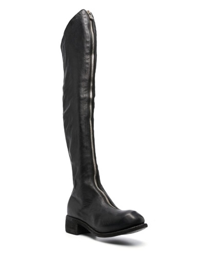 Guidi PL3 zipped knee-length boots outlook