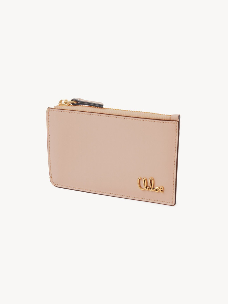 Chloé SMALL CHLOÉ ICONIC PURSE WITH CARD SLOTS IN GRAINED LEATHER outlook