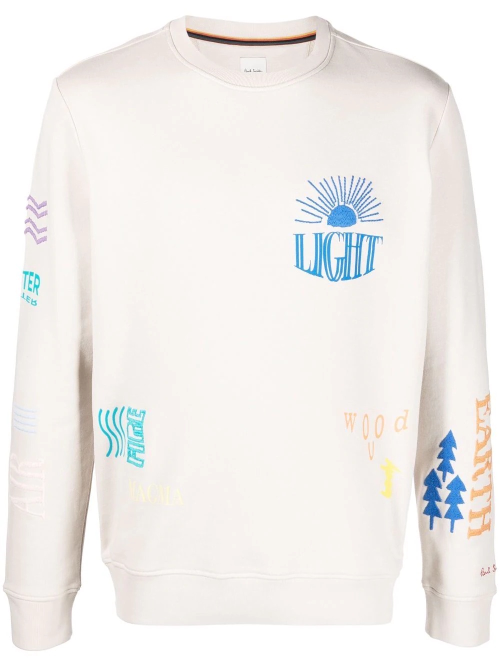 Elements embroidered sweatshirt - 1