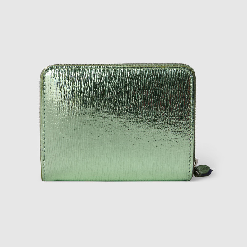 Bi-color GG Marmont mini zip wallet 5