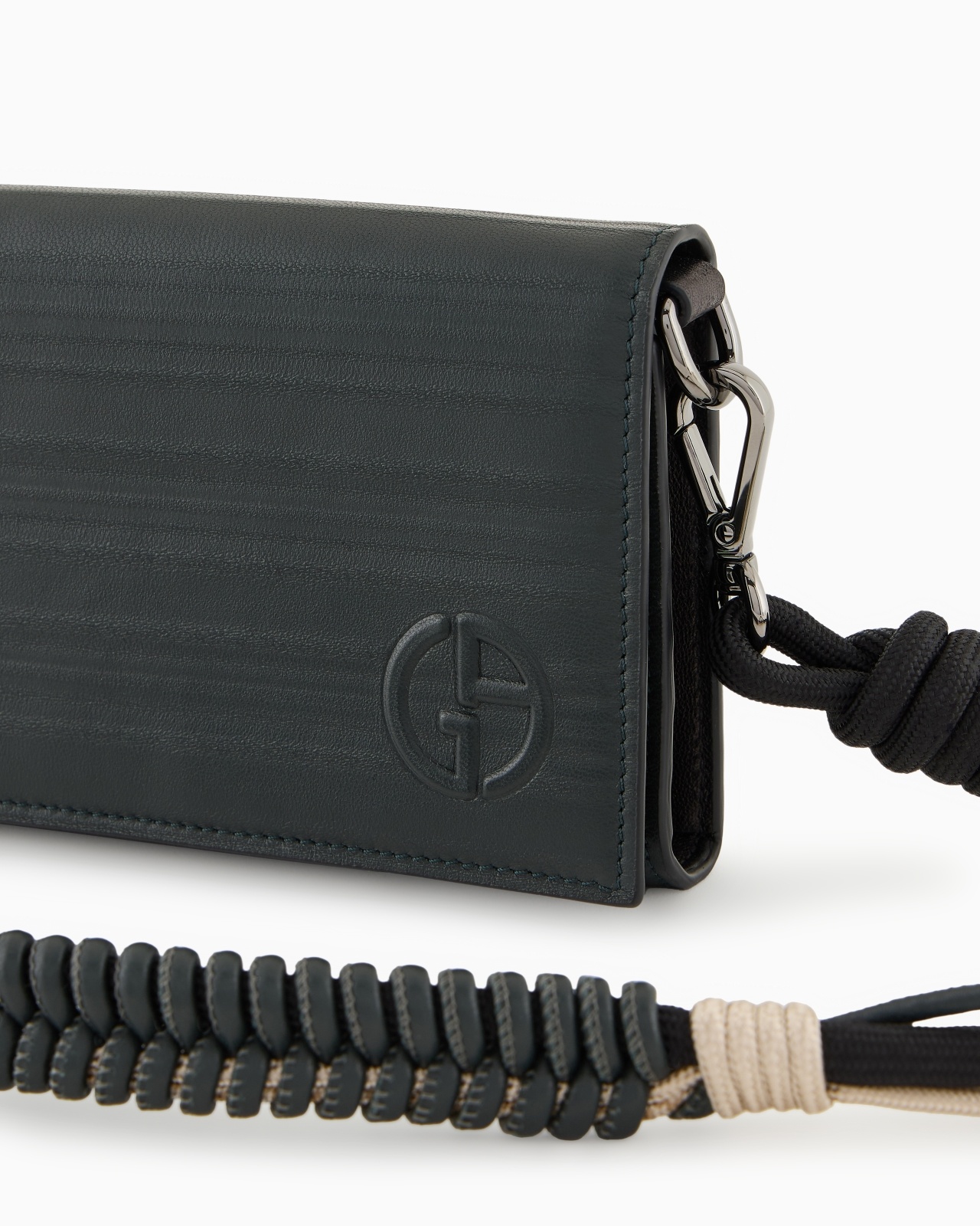 MOBILE PHONE HOLDER IN PLEATED NAPPA LEATHER - 6