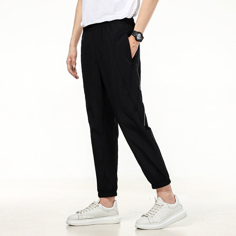 adidas Athleisure Casual Sports Breathable Running Long Pants Black H39252 - 5
