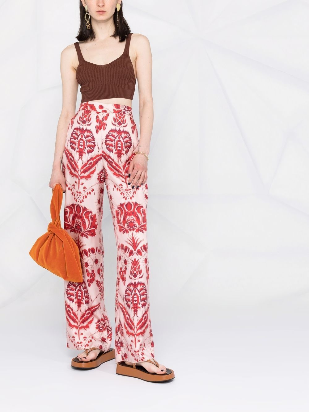 Joan rib-knit crop top - 2