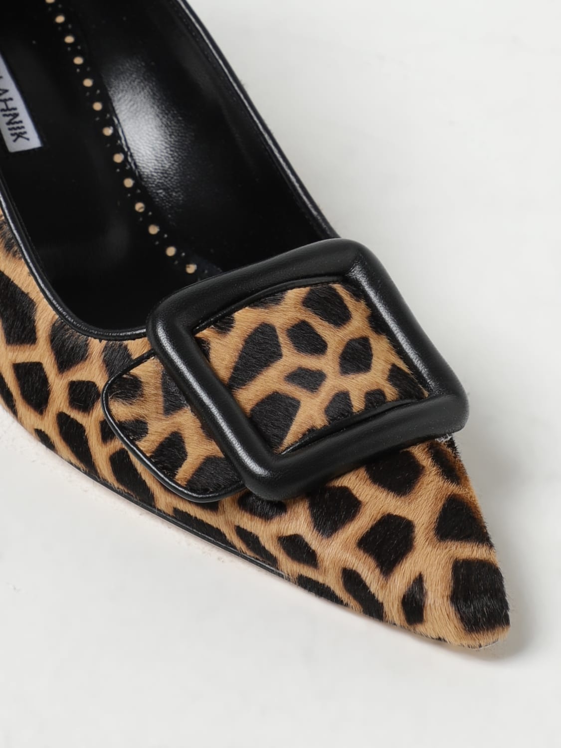 Manolo Blahnik Maysale pumps in animal print pony leather - 4