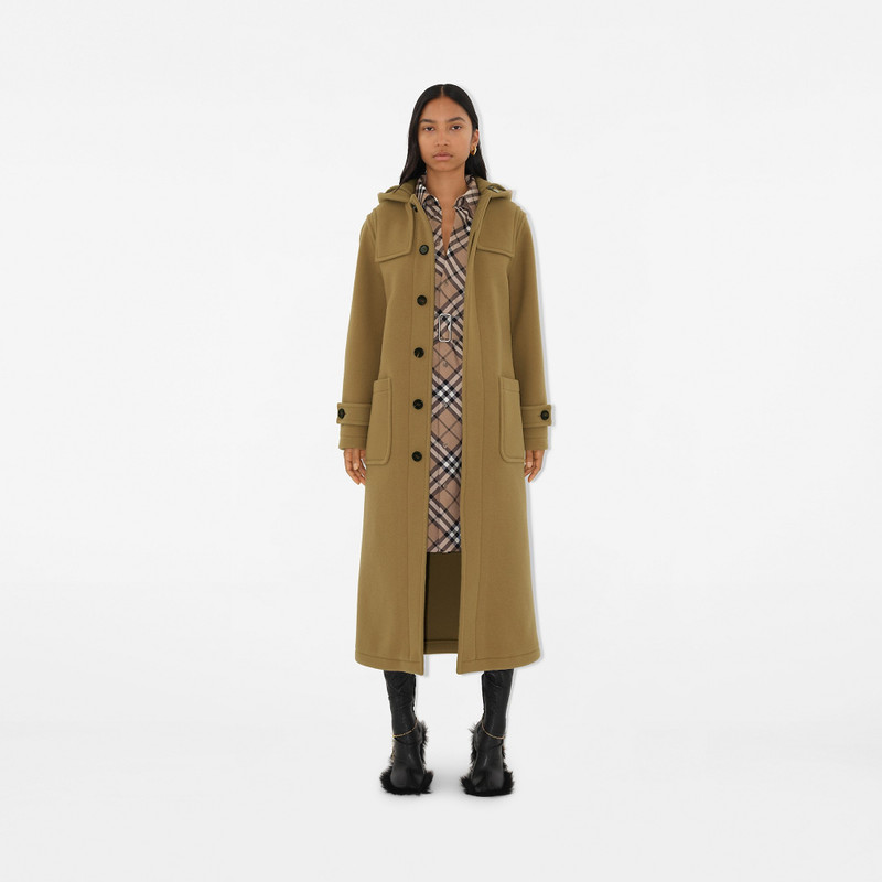 Faux Fur Trim Wool Duffle Coat 5