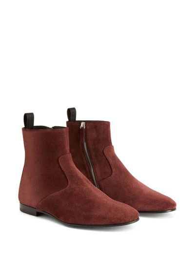 Giuseppe Zanotti Ron panelled suede ankle boots outlook