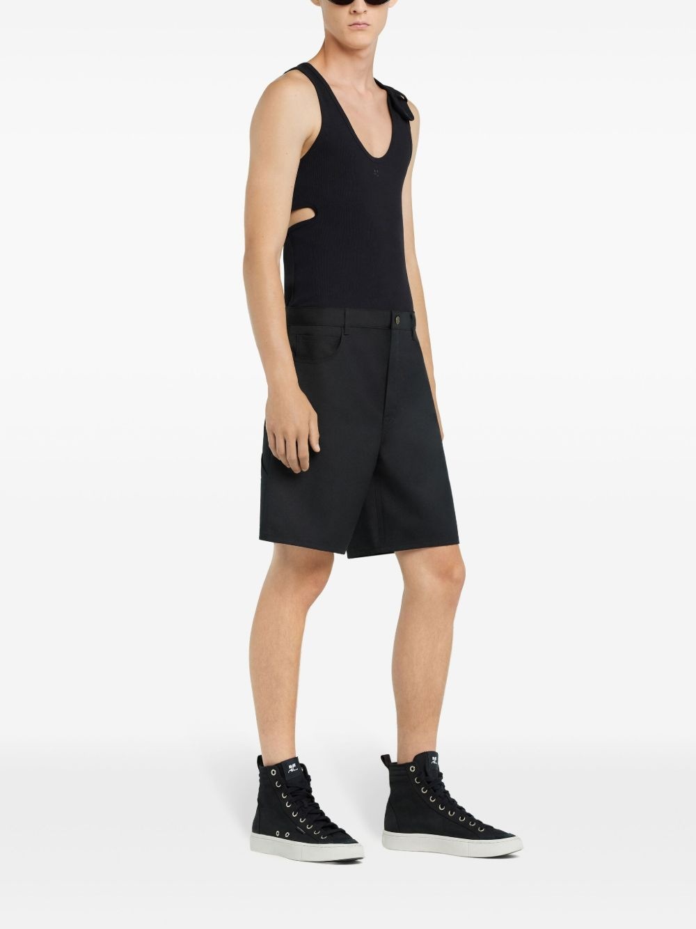 straight-leg bermuda shorts - 3