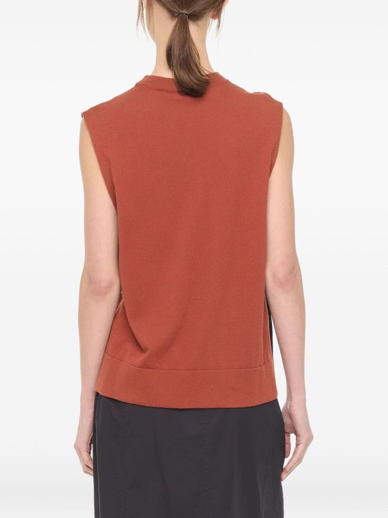 Plan C flower intarsia-knit vest 6
