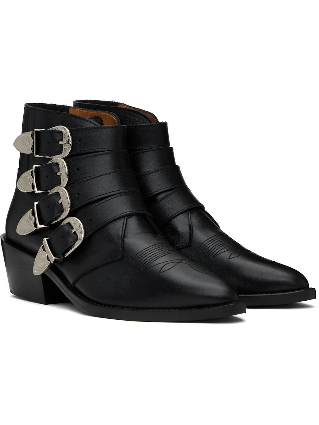 Black Buckle Boots - 4