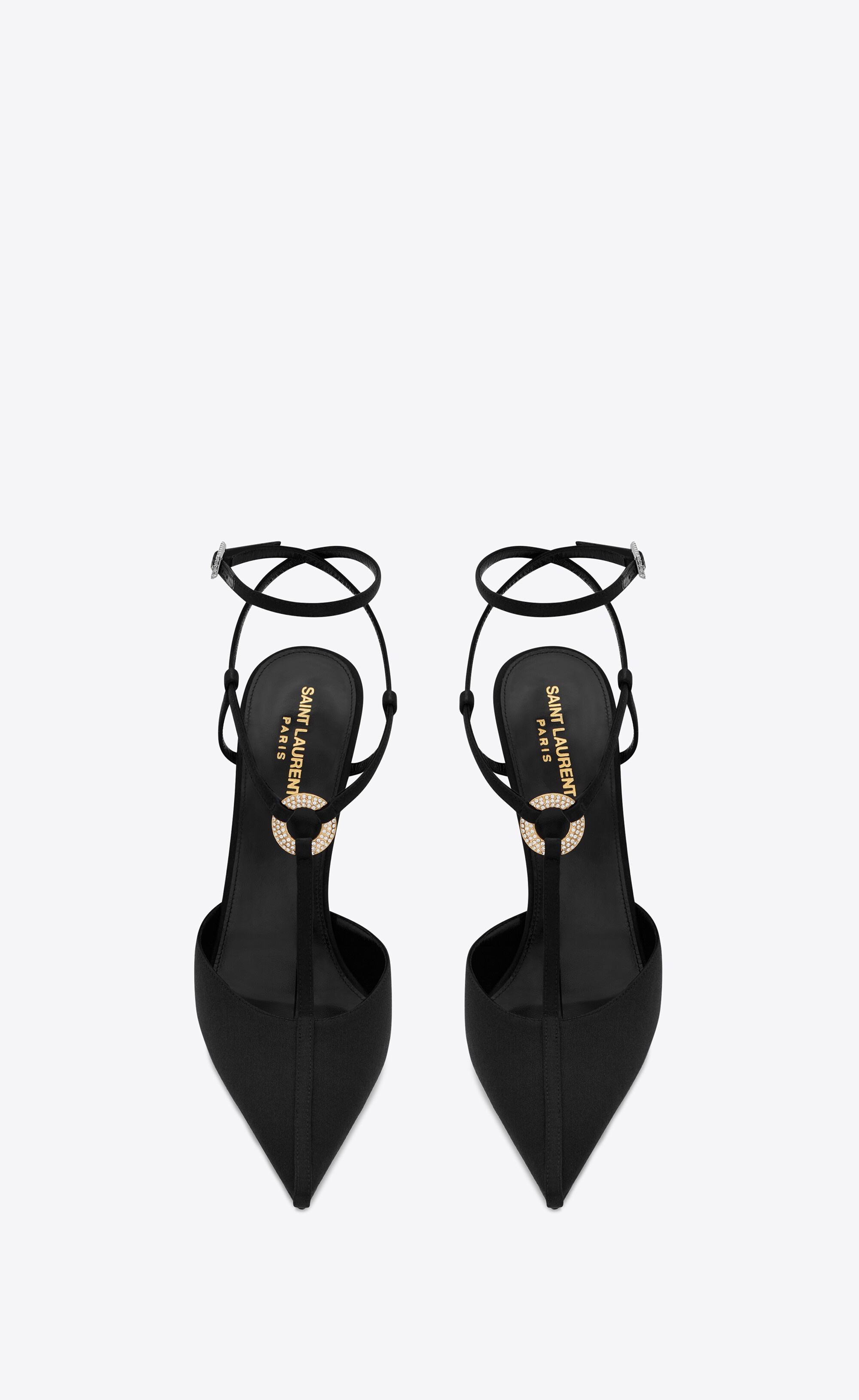luna slingback pumps in crepe satin - 3
