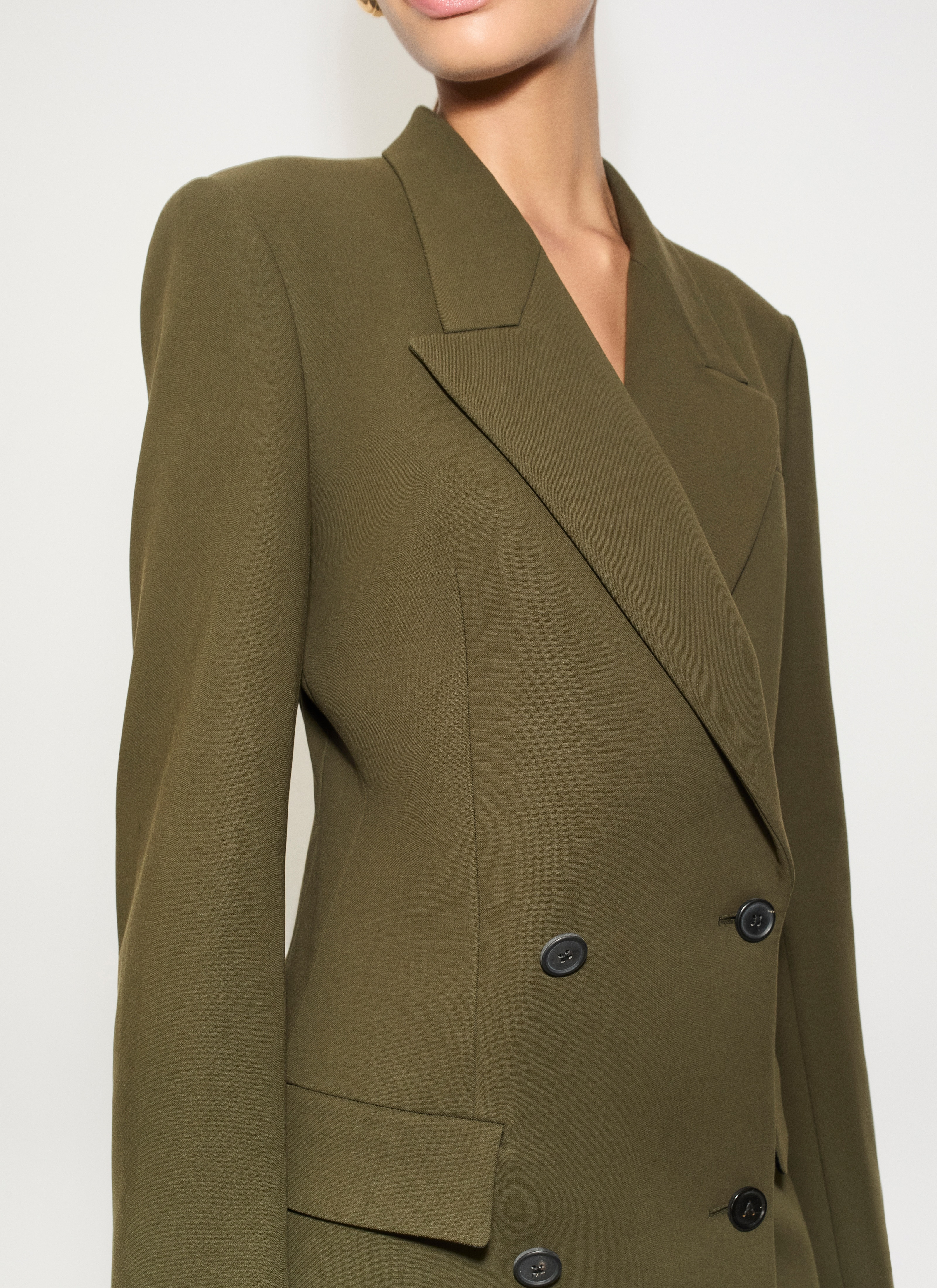WOOL GABARDINE TAILORED JACKET - 5