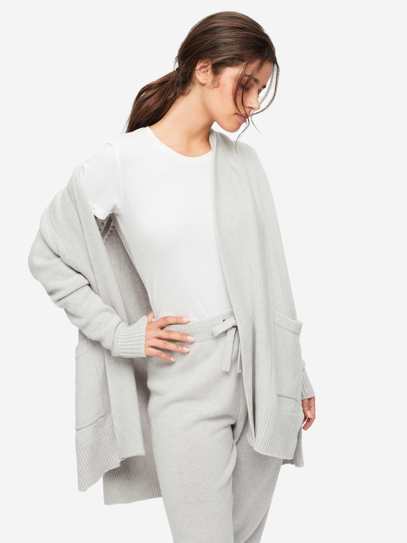 Women's Cardigan Nina Cashmere Silver 4