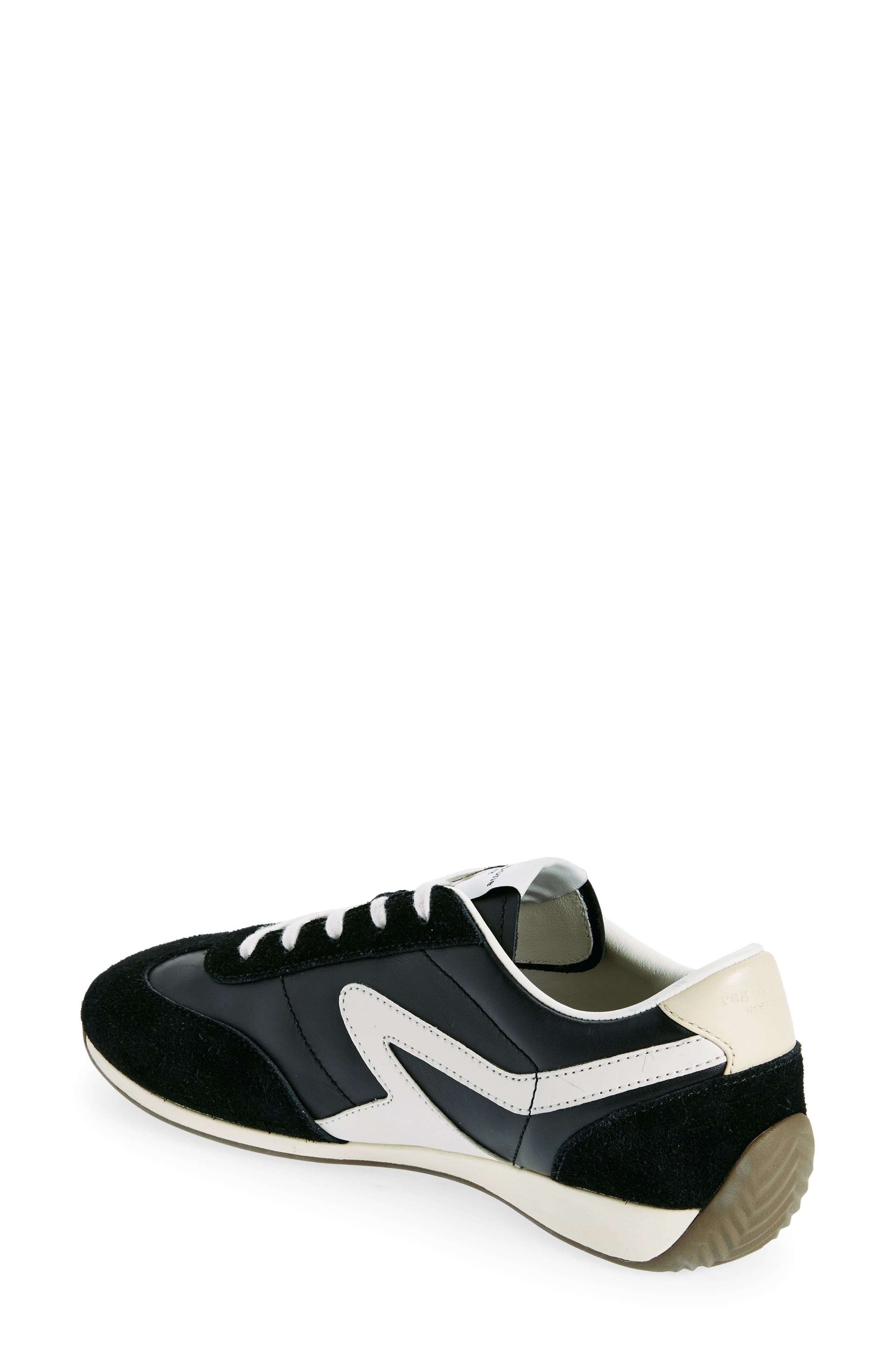 rag & bone Retro Runner Slim Sneaker in Black at Nordstrom - 2