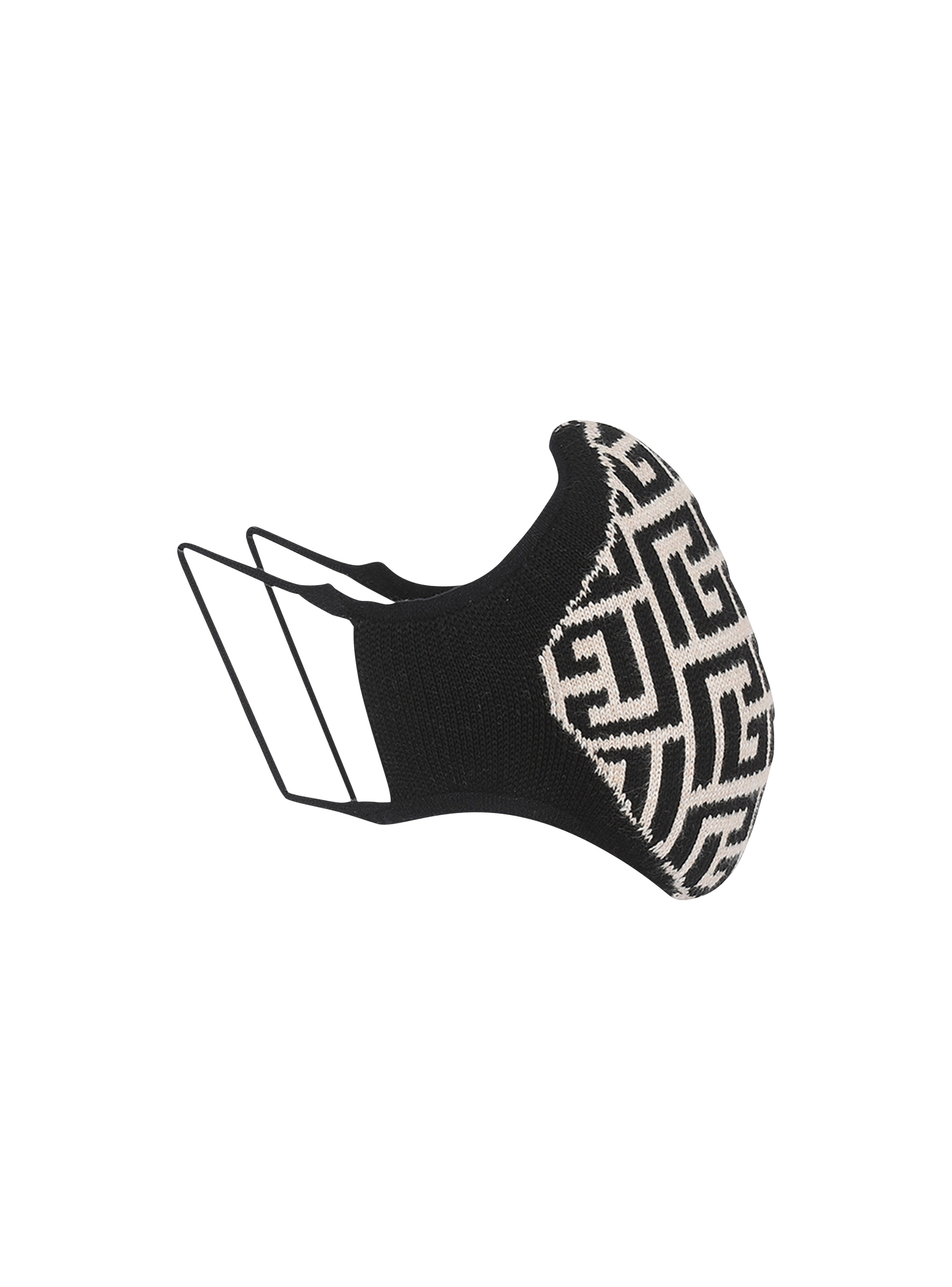 Cotton mask with Balmain monogram - 3