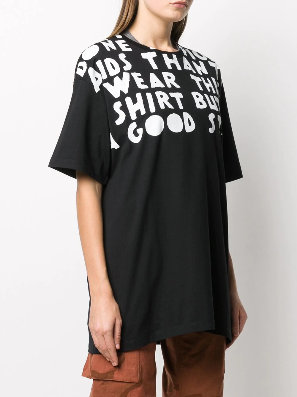 slogan print T-shirt - 3