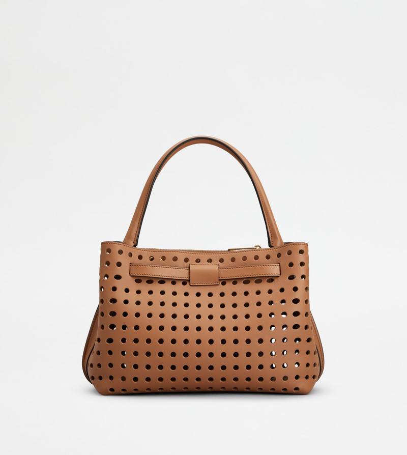 HAND BAG IN LEATHER MINI - BROWN 3