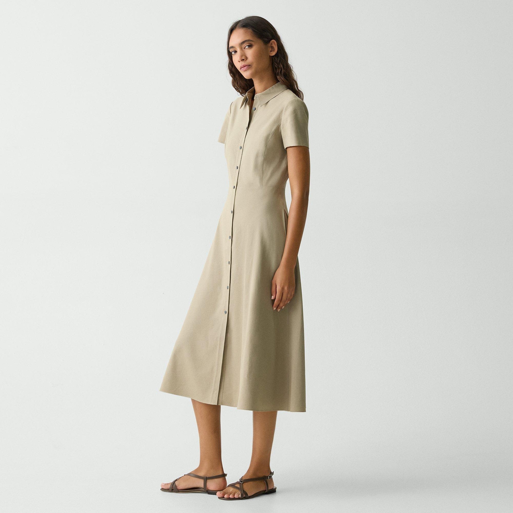 Midi Shirt Dress in Good Linen - 2