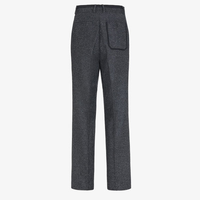 FENDI Gray wool pants outlook