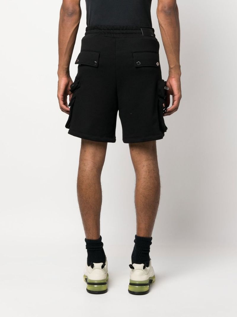 pocket-detail track shorts - 4