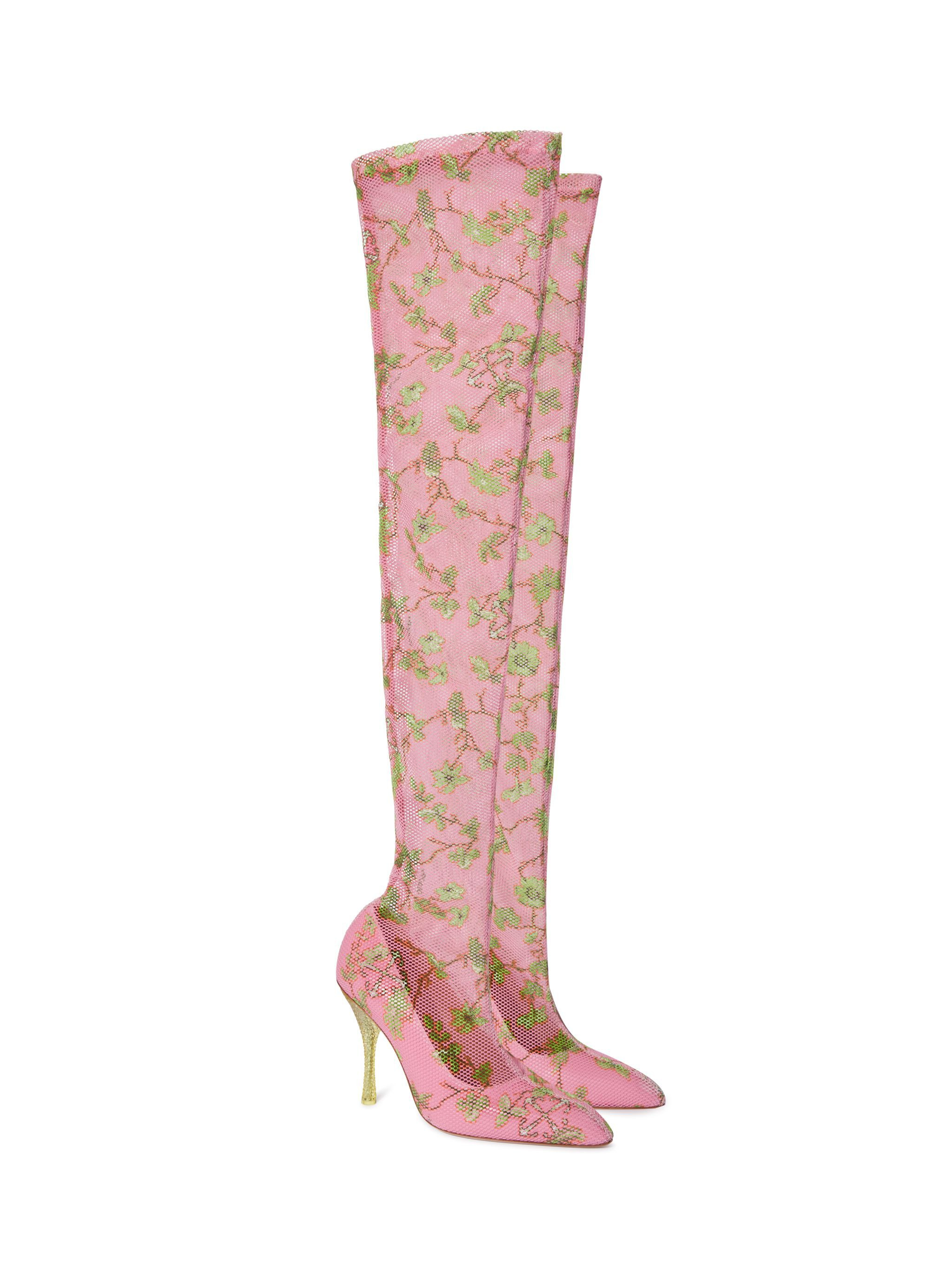 Pink Printed Mesh Cuissard - 3