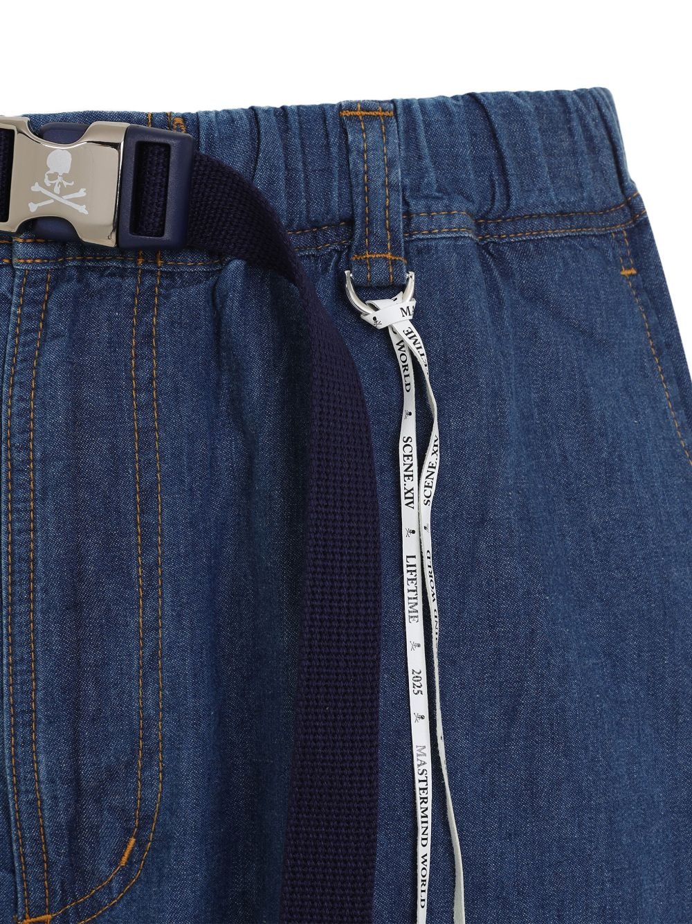 denim cotton shorts - 3