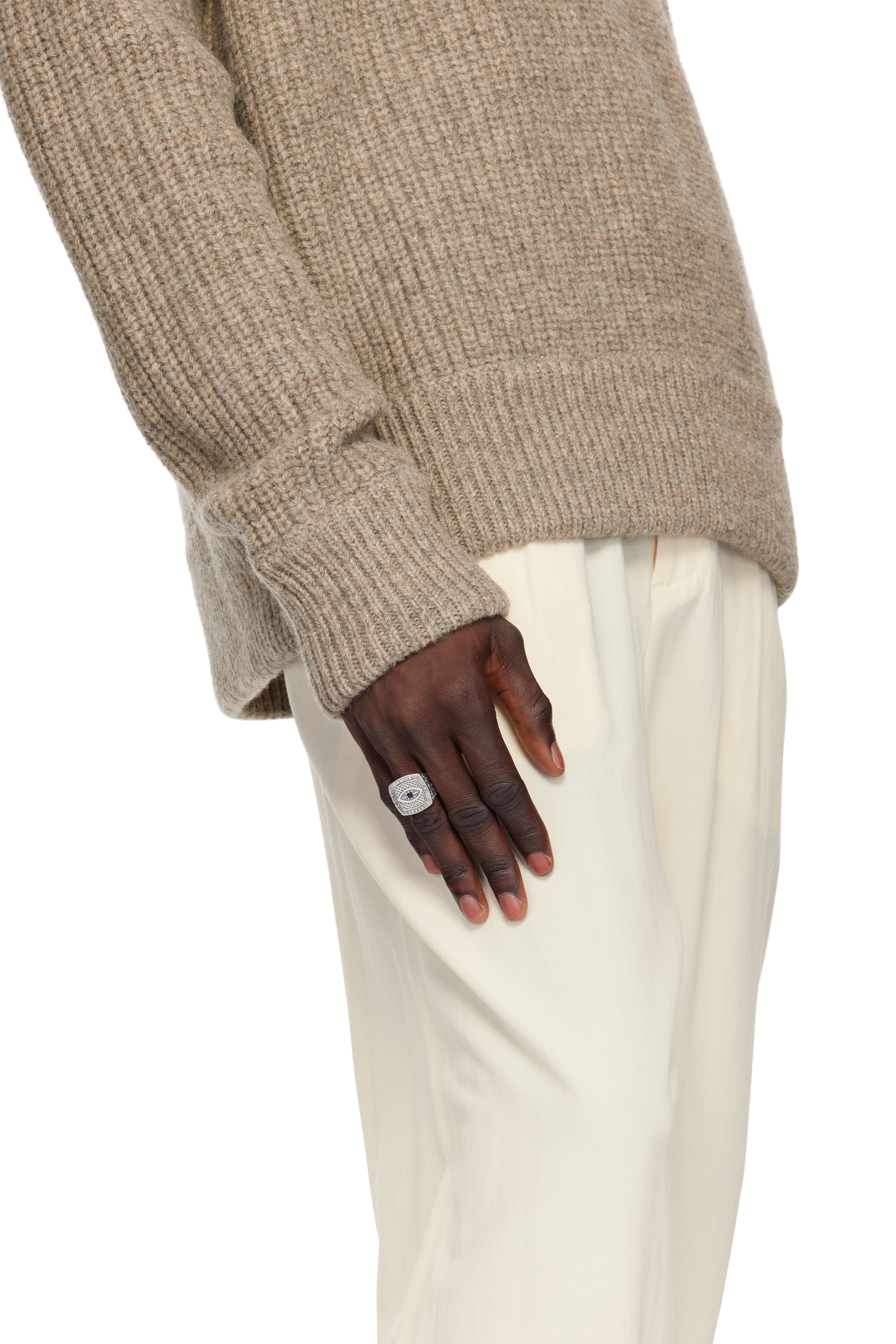 TOM WOOD Silver Champion Black Eye Ring | REVERSIBLE TOM WOOD Silver Champion Black Eye Ring | REVERSIBLE